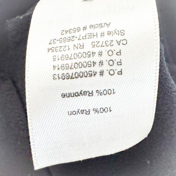 Wilfred Free Tied Front Knot Short Cropped Black Collared Top Size Small NWOT - Picture 3 of 4